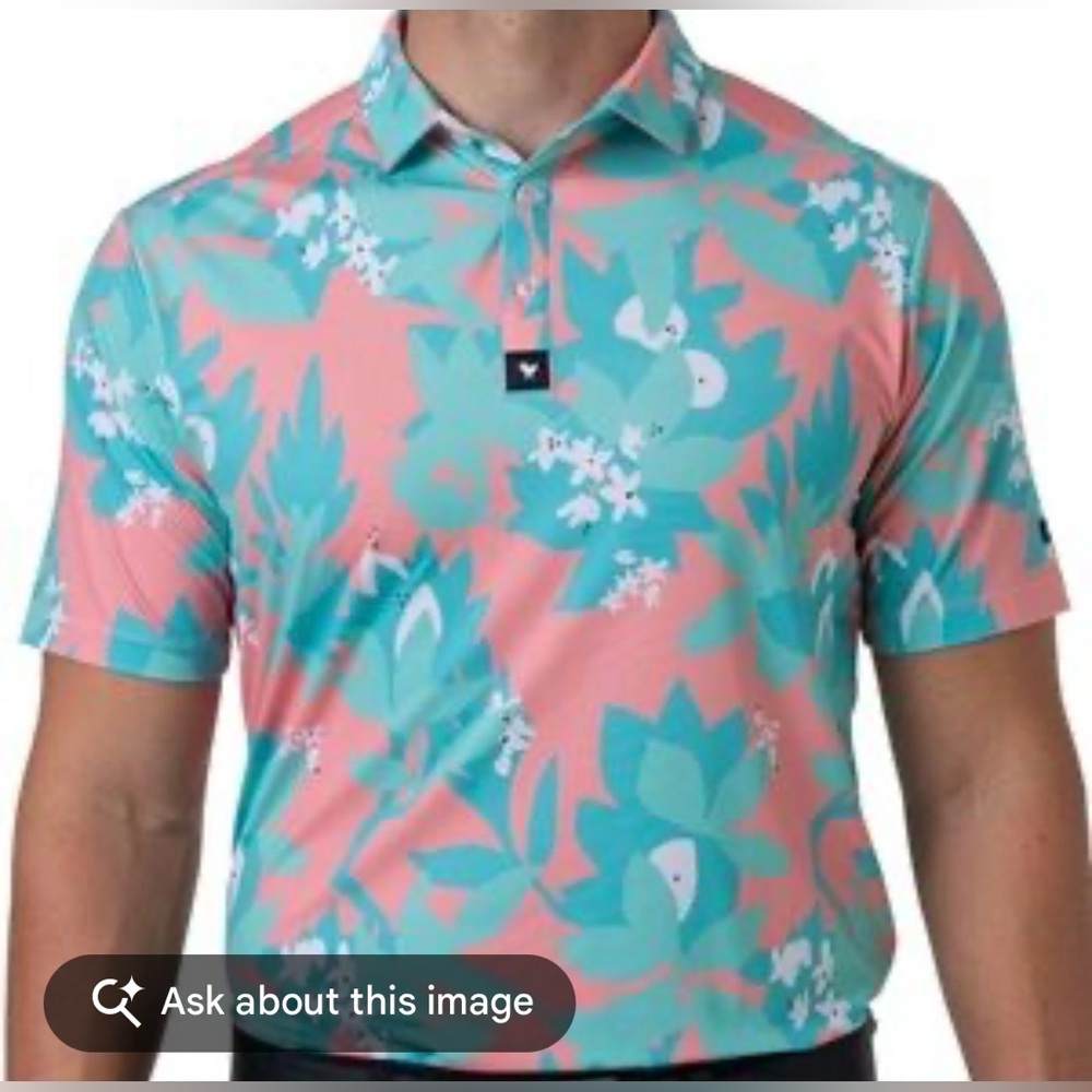 ⚡️Flash Sale⚡️ Bad Birdie “Land Down Unda” Performance Polo Shirt